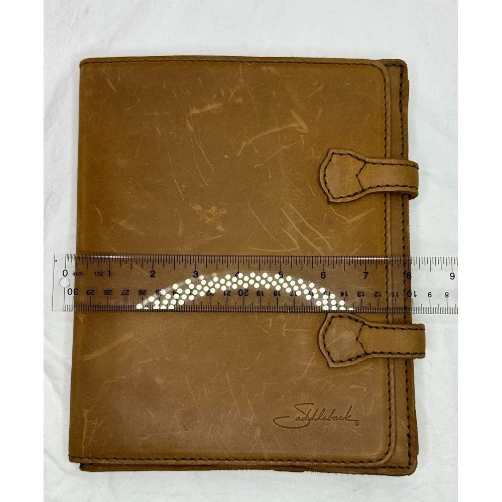 Saddleback Leather Tablet ipad ebook Case 8x10 Chestnut Brown Distressed Durable